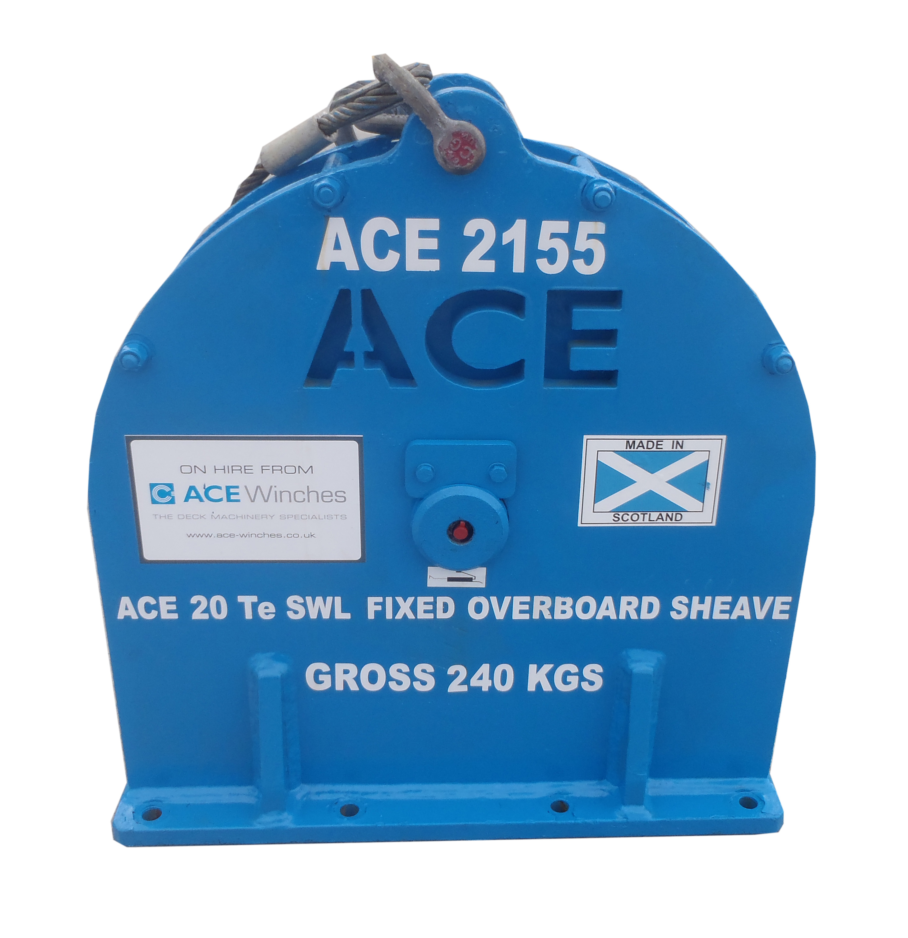 ACE 20 Tonne SWL at 90 Degrees Zone 2 Fixed Overboard Sheave