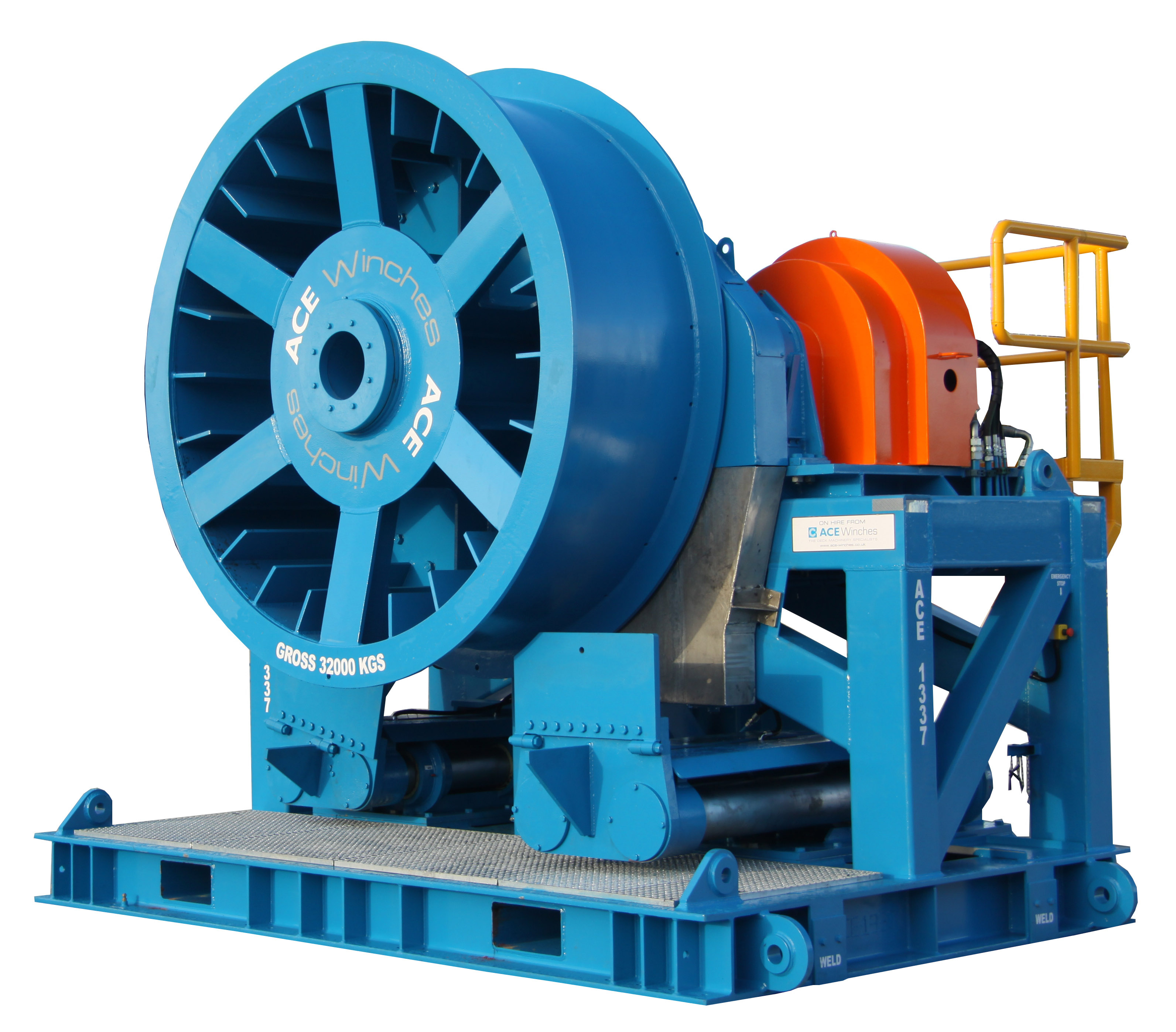 ACE 60 Tonne SWL Hydraulic Traction Capstan Spooling Winch